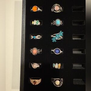 Paparazzi Silver Rings with Vibrant Gemstones